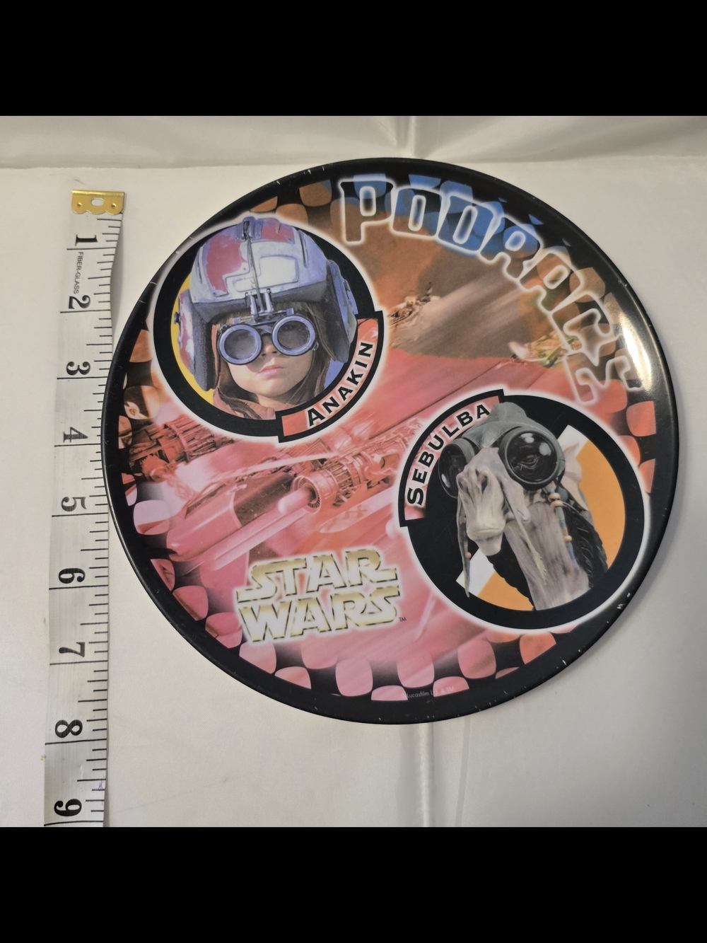 Vintage Star Wars Episode I Podracer Anakin Sebulba Zak Designs 8" Plate